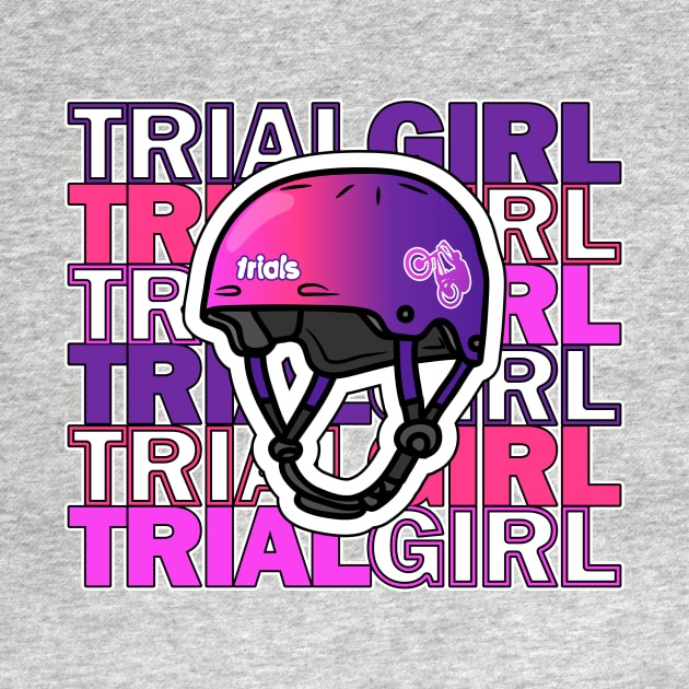 TRIAL GIRL trials bike racing motor cycling sport chick by ALLEBASIdesigns